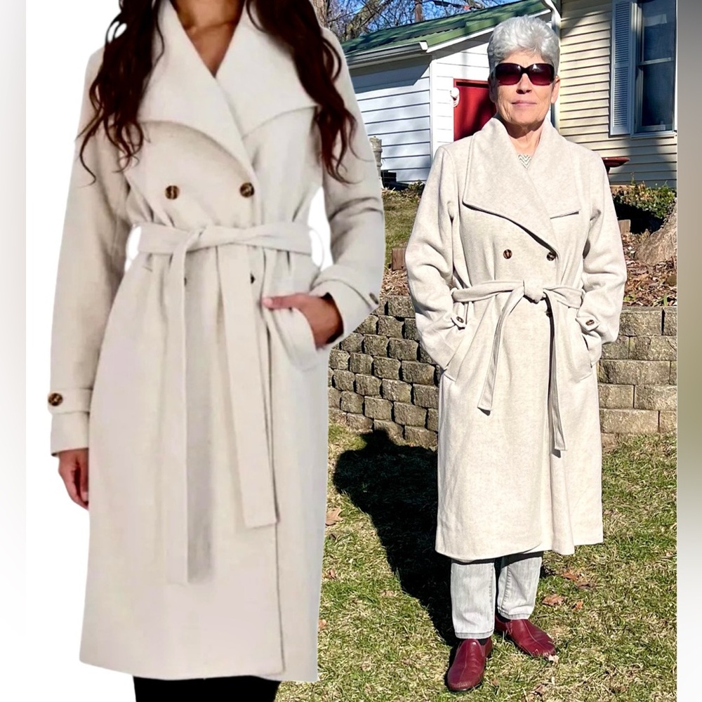 - Anthropologie XL Avec Les Filled Belted Overcoat! EUC!